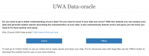 UWA Data Oracle UWA Data Oracle